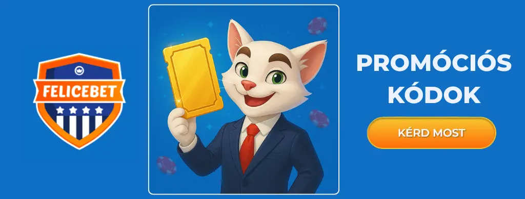 FeliceBet promóciós kódok kabalával és aranykártyával.