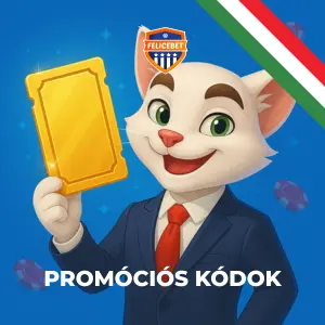 FeliceBet promóciós kódok a FeliceBet kabalájával, aki aranyat tart a kezében