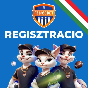 Felicebet casino logó regisztrációs felhívással.
